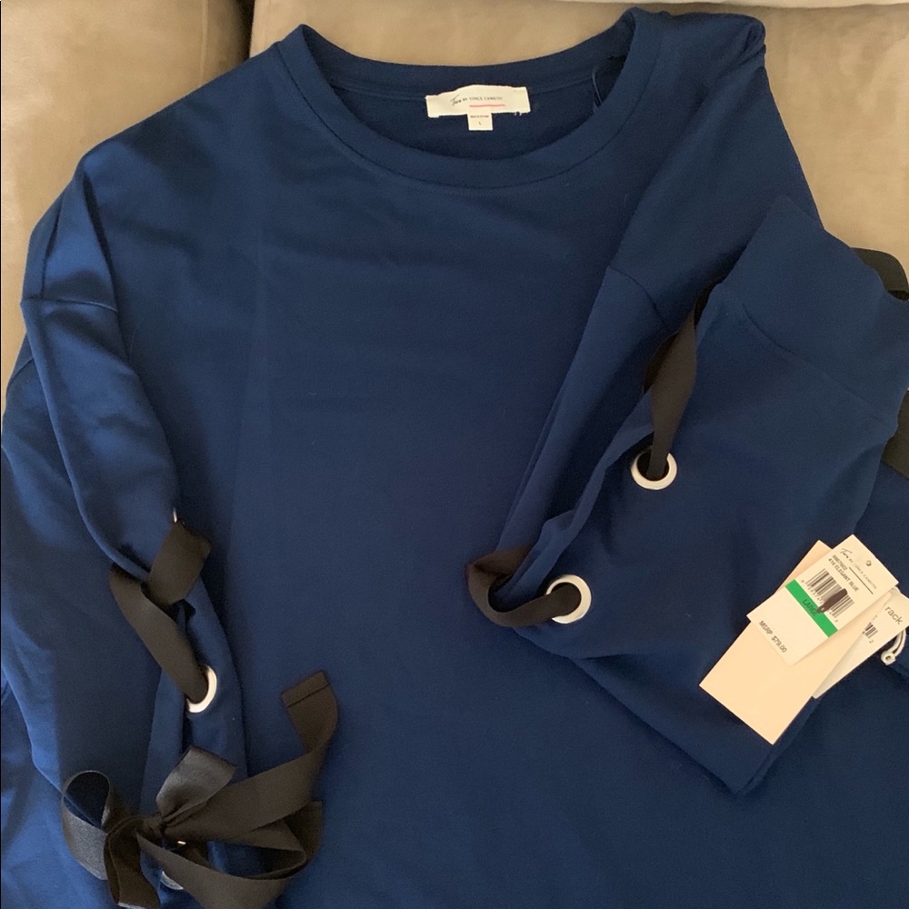 Navy blue sweat shirt